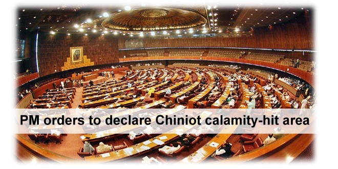 PM orders to declare Chiniot calamity-hit area